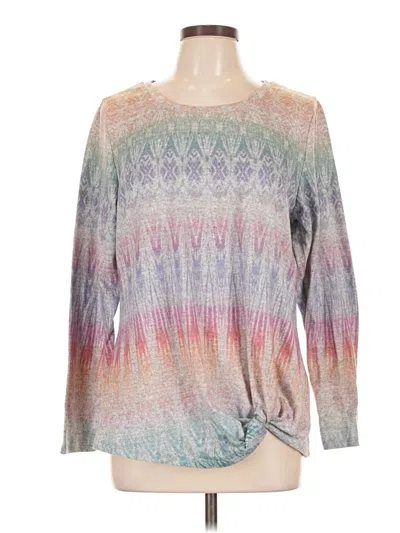 Pre-owned Christopher & Banks Pullover Sweater In Silver