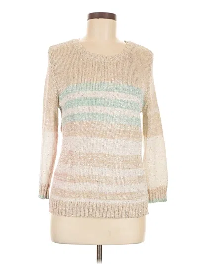Pre-owned Christopher & Banks Pullover Sweater In Tan