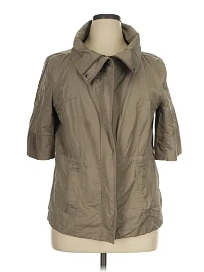 Pre-owned Christopher & Banks Raincoat In Tan