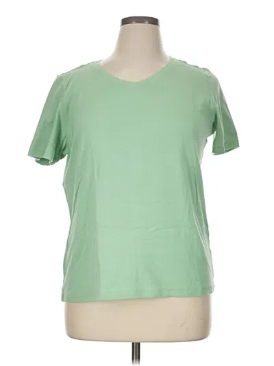 Pre-owned Christopher & Banks Short Sleeve T-shirt In Green