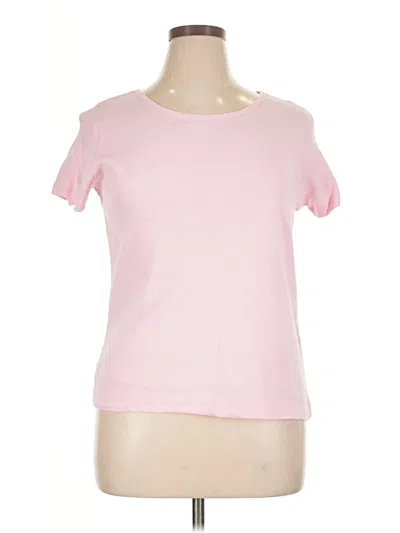Pre-owned Christopher & Banks Short Sleeve T-shirt In Pink