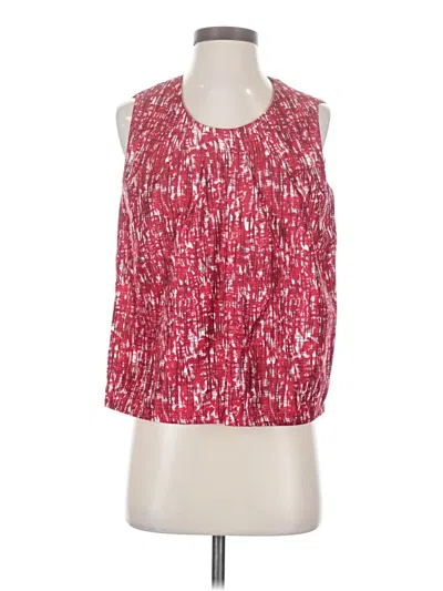 Pre-owned Christopher & Banks Sleeveless Blouse In Red