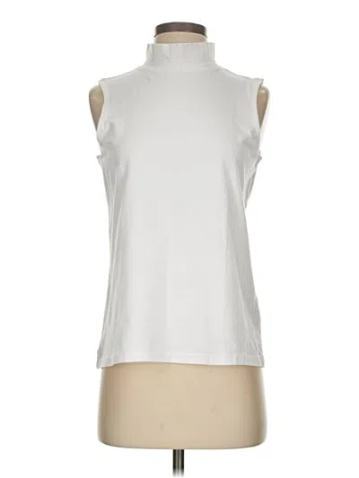 Pre-owned Christopher & Banks Sleeveless Blouse In Silver