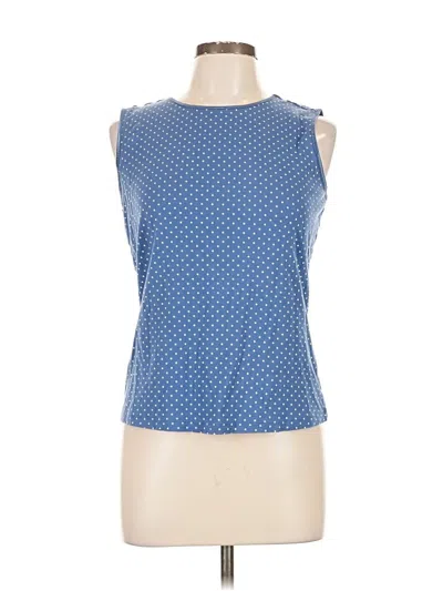 Pre-owned Christopher & Banks Sleeveless T-shirt In Blue