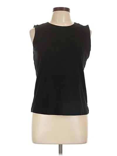 Pre-owned Christopher & Banks Sleeveless Top Black Boatneck Tops