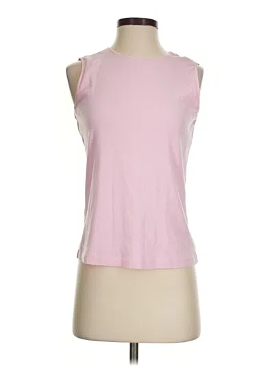 Pre-owned Christopher & Banks Sleeveless Top Pink Boatneck Tops