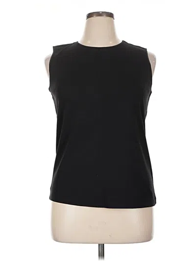 Pre-owned Christopher & Banks Sleeveless T-shirt In Black