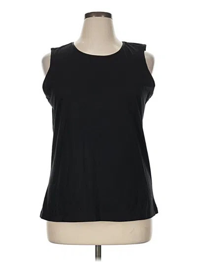 Pre-owned Christopher & Banks Sleeveless T-shirt In Black