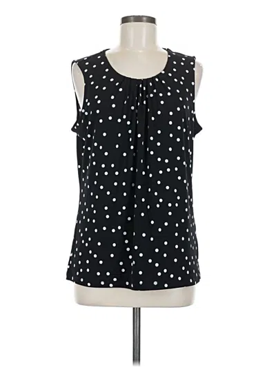 Pre-owned Christopher & Banks Sleeveless T-shirt In Black