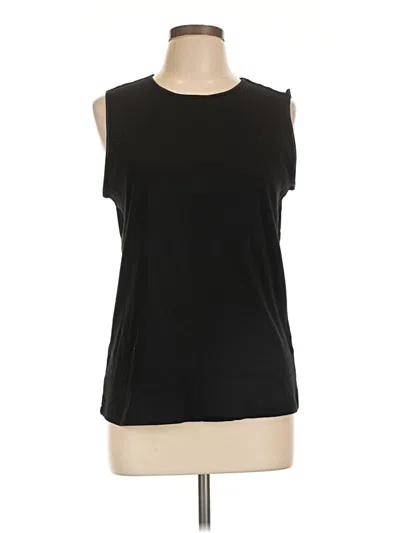 Pre-owned Christopher & Banks Sleeveless T-shirt In Black