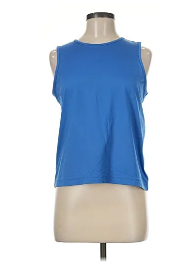 Pre-owned Christopher & Banks Sleeveless T-shirt In Blue