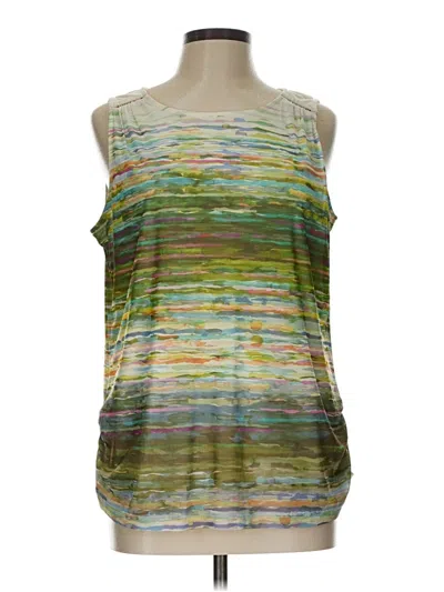 Pre-owned Christopher & Banks Sleeveless T-shirt In Green