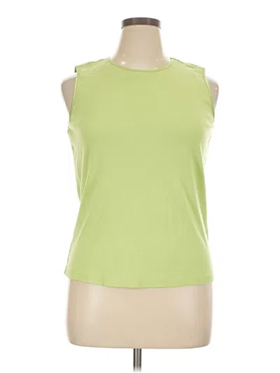 Pre-owned Christopher & Banks Sleeveless T-shirt In Green