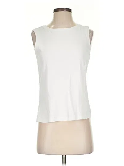 Pre-owned Christopher & Banks Sleeveless T-shirt In Ivory