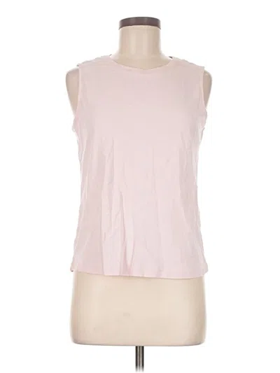 Pre-owned Christopher & Banks Sleeveless T-shirt In Pink