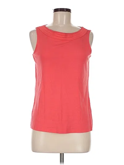 Pre-owned Christopher & Banks Sleeveless T-shirt In Red
