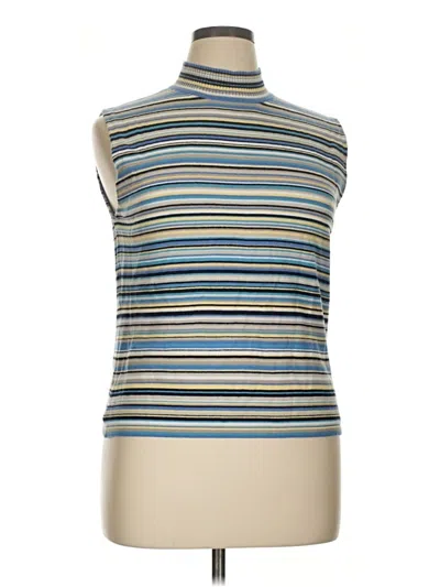 Pre-owned Christopher & Banks Sweater Vest In Blue