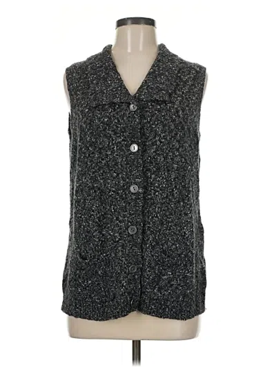 Pre-owned Christopher & Banks Sweater Vest In Gray