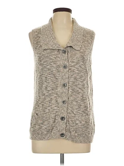 Pre-owned Christopher & Banks Sweater Vest In Tan