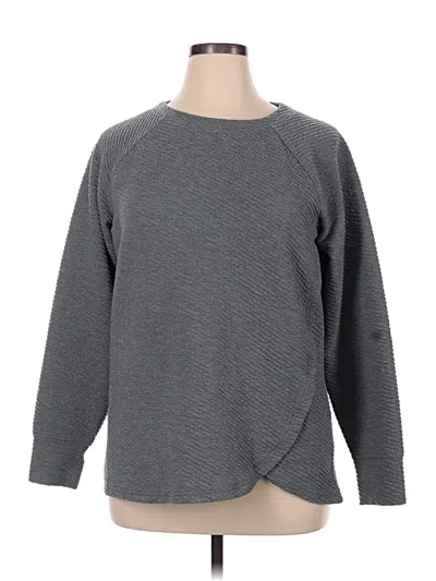 Pre-owned Christopher & Banks Sweatshirt In Gray