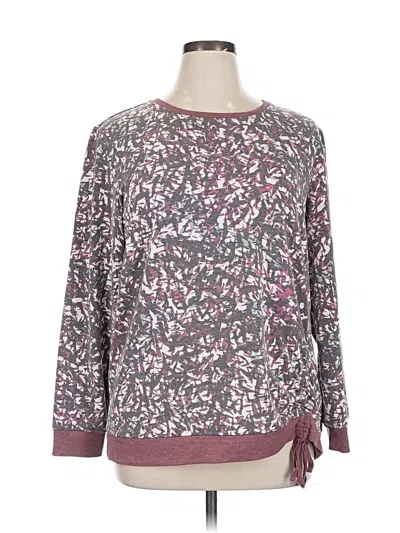 Pre-owned Christopher & Banks Sweatshirt In Pink