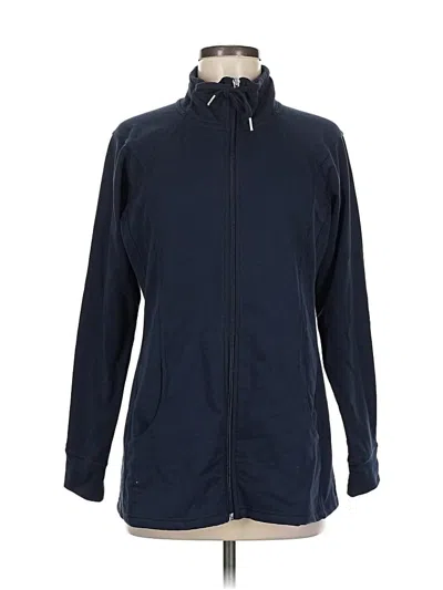 Pre-owned Christopher & Banks Track Jacket In Blue