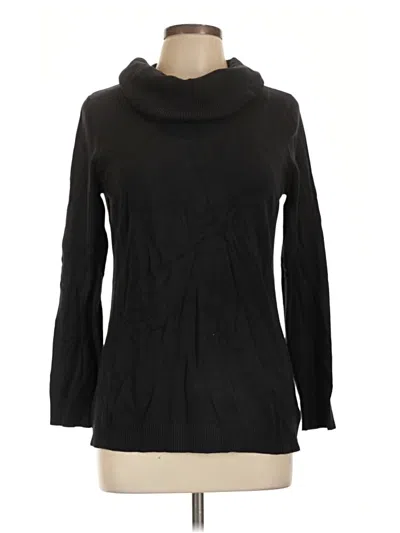 Pre-owned Christopher & Banks Turtleneck Sweater In Black