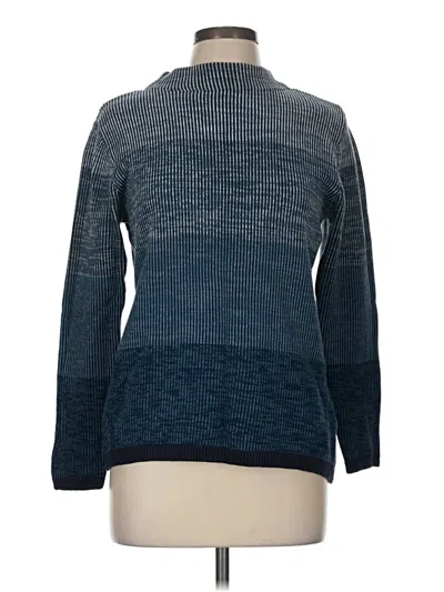 Pre-owned Christopher & Banks Turtleneck Sweater In Blue