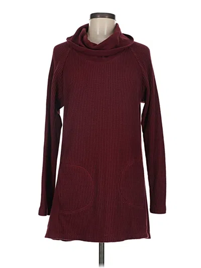 Pre-owned Christopher & Banks Turtleneck Sweater In Burgundy