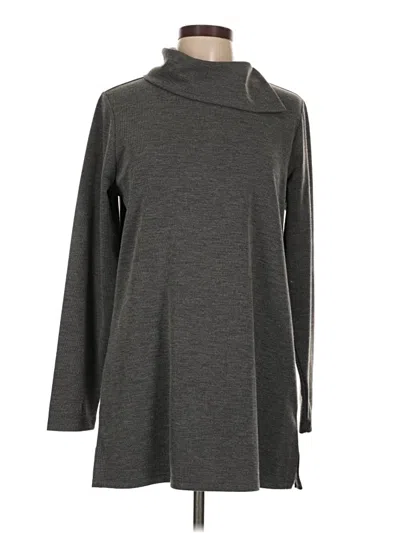 Pre-owned Christopher & Banks Turtleneck Sweater In Gray