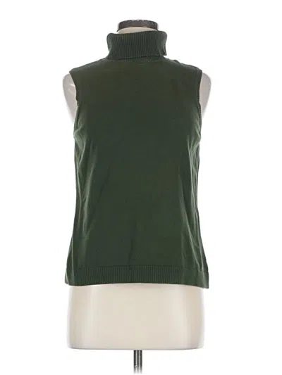 Pre-owned Christopher & Banks Turtleneck Sweater In Green