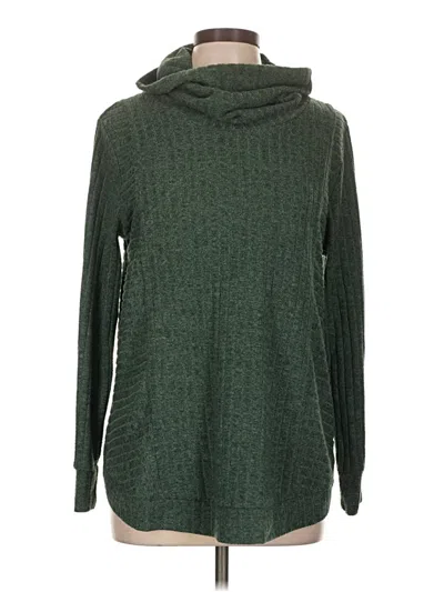 Pre-owned Christopher & Banks Turtleneck Sweater In Green