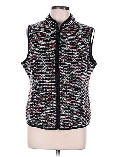 Pre-owned Christopher & Banks Vest In Black