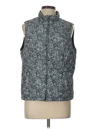 Pre-owned Christopher & Banks Vest In Gray