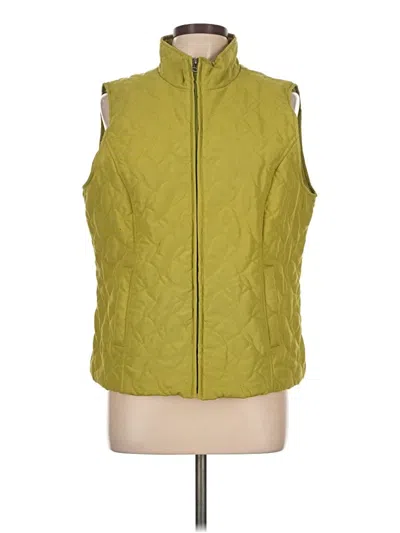 Pre-owned Christopher & Banks Vest In Green