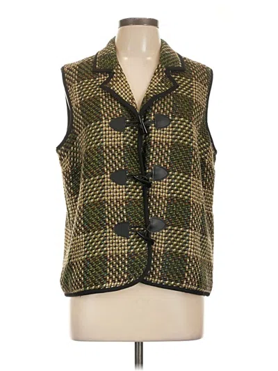 Pre-owned Christopher & Banks Vest In Green