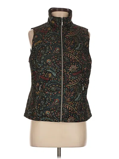 Pre-owned Christopher & Banks Vest In Green