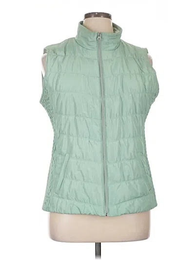 Pre-owned Christopher & Banks Vest In Green