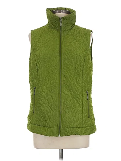 Pre-owned Christopher & Banks Vest In Green