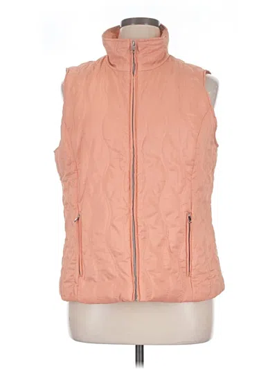 Pre-owned Christopher & Banks Vest In Orange