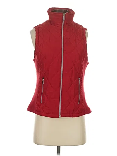 Pre-owned Christopher & Banks Vest In Red