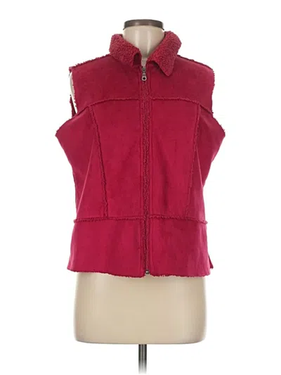 Pre-owned Christopher & Banks Vest In Red