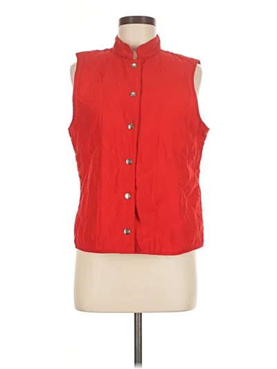 Pre-owned Christopher & Banks Vest In Red