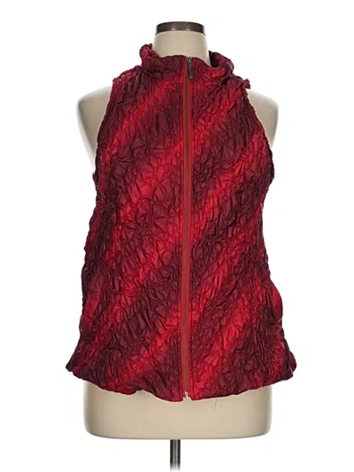 Pre-owned Christopher & Banks Vest In Red