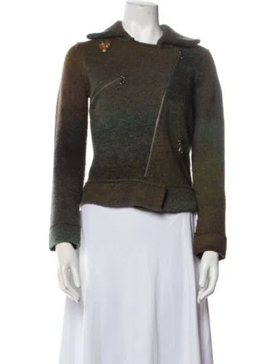 Pre-owned Christopher Blue Sweater In Green