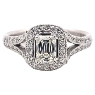Pre-owned Christopher Designs Crisscut Diamond L'amour Split Shank Engagement Ring 1.00tcw In Multi