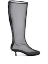 Christopher Esber 50mm Mesh Boots In 黑色
