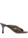 Christopher Esber 70mm Fender Mules In Brown