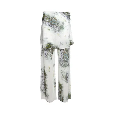 Pre-owned Christopher Esber Absence Sarong Pant 'absence Print' | White | Women's Size 12