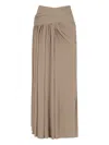 Christopher Esber Aiba Draped Maxi Skirt In Brown